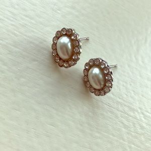 Silver stud earrings